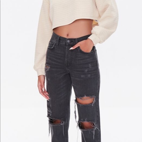 Forever21 Cropped Polo Sweater - Picture 4 of 8